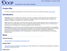 Tablet Screenshot of doop.program-analysis.org